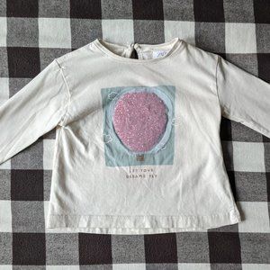 Zara Baby girl shirt 6-9m.